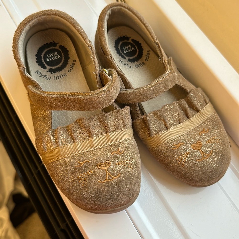 Livie & Luca leather and suede girl ballet shoes, flats